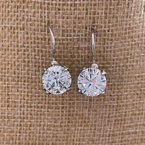 NWOT Sterling Silver Swarovski Crystal Dangle Drop Earrings